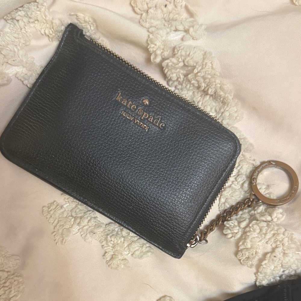 Kate Spade Black Textured Wristlet
